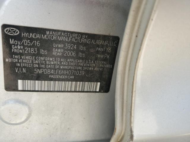 Photo 11 VIN: 5NPD84LF6HH071039 - HYUNDAI ELANTRA SE 