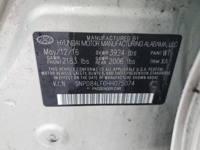 Photo 12 VIN: 5NPD84LF6HH075074 - HYUNDAI ELANTRA 