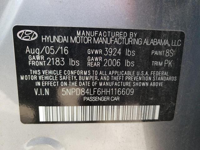 Photo 9 VIN: 5NPD84LF6HH116609 - HYUNDAI ELANTRA SE 