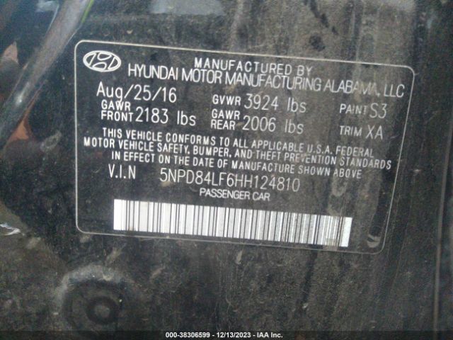 Photo 8 VIN: 5NPD84LF6HH124810 - HYUNDAI ELANTRA 