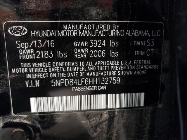 Photo 9 VIN: 5NPD84LF6HH132759 - HYUNDAI ELANTRA SE 