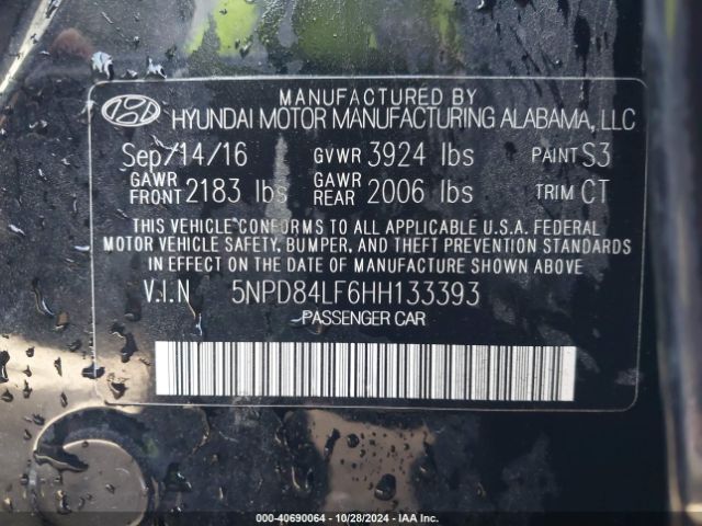 Photo 8 VIN: 5NPD84LF6HH133393 - HYUNDAI ELANTRA 