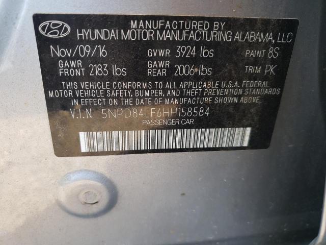 Photo 9 VIN: 5NPD84LF6HH158584 - HYUNDAI ELANTRA SE 