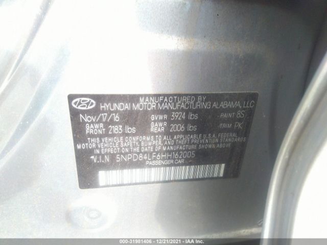 Photo 8 VIN: 5NPD84LF6HH162005 - HYUNDAI ELANTRA 