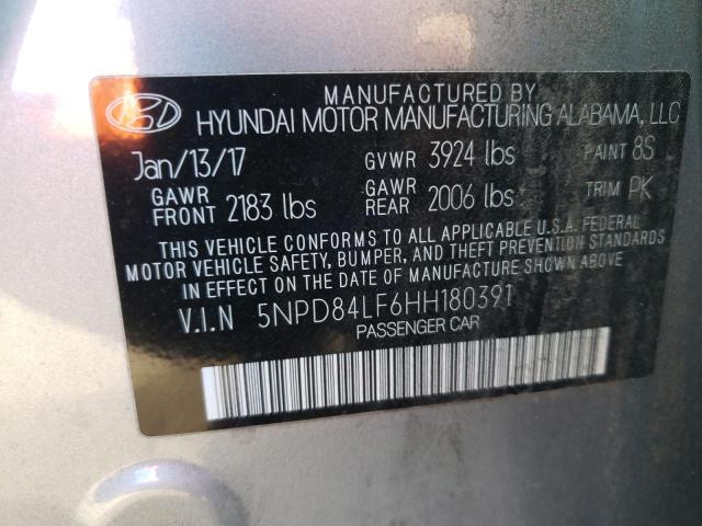 Photo 9 VIN: 5NPD84LF6HH180391 - HYUNDAI ELANTRA SE 