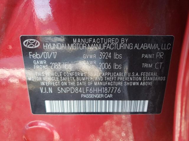 Photo 9 VIN: 5NPD84LF6HH187776 - HYUNDAI ELANTRA SE 