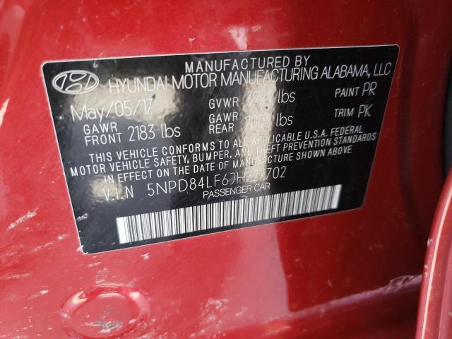 Photo 12 VIN: 5NPD84LF6JH227702 - HYUNDAI ELANTRA SE 