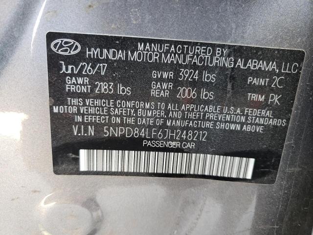 Photo 9 VIN: 5NPD84LF6JH248212 - HYUNDAI ELANTRA SE 