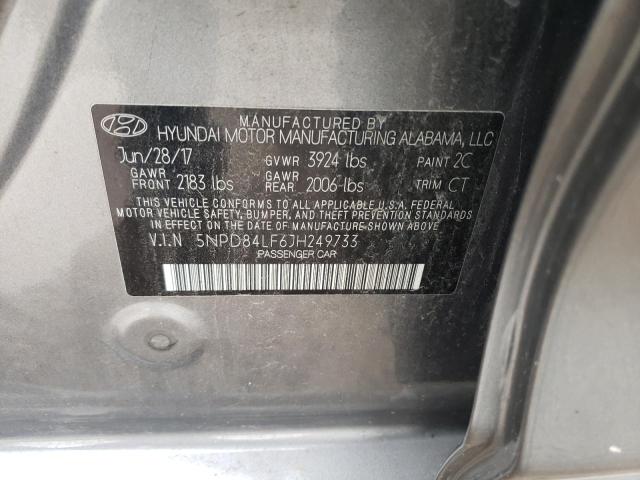 Photo 11 VIN: 5NPD84LF6JH249733 - HYUNDAI ELANTRA SE 