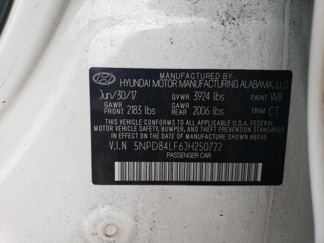 Photo 11 VIN: 5NPD84LF6JH250722 - HYUNDAI ELANTRA 