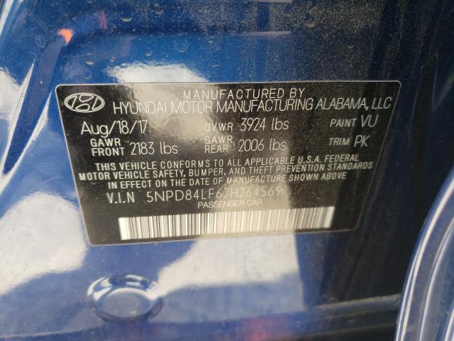 Photo 9 VIN: 5NPD84LF6JH264569 - HYUNDAI ELANTRA SE 