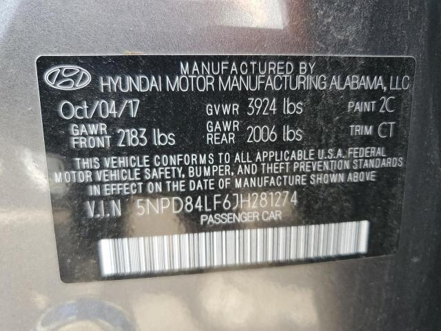 Photo 11 VIN: 5NPD84LF6JH281274 - HYUNDAI ELANTRA 