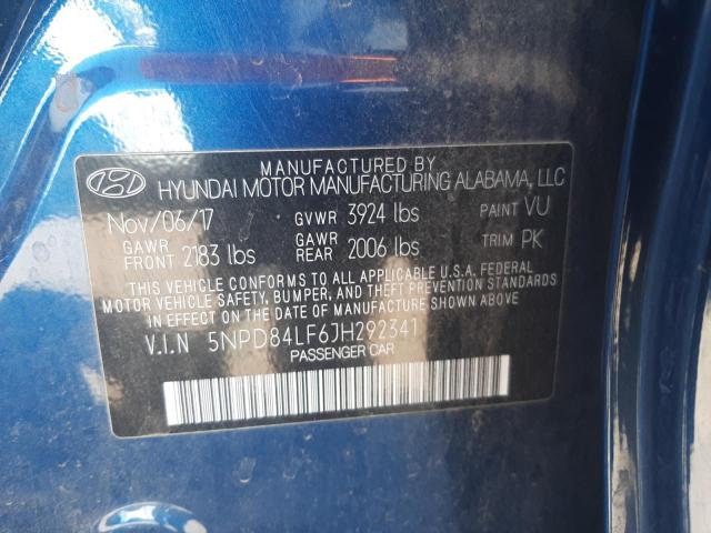 Photo 9 VIN: 5NPD84LF6JH292341 - HYUNDAI ELANTRA SE 