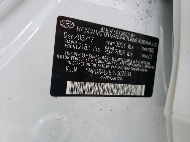 Photo 9 VIN: 5NPD84LF6JH302334 - HYUNDAI ELANTRA SE 