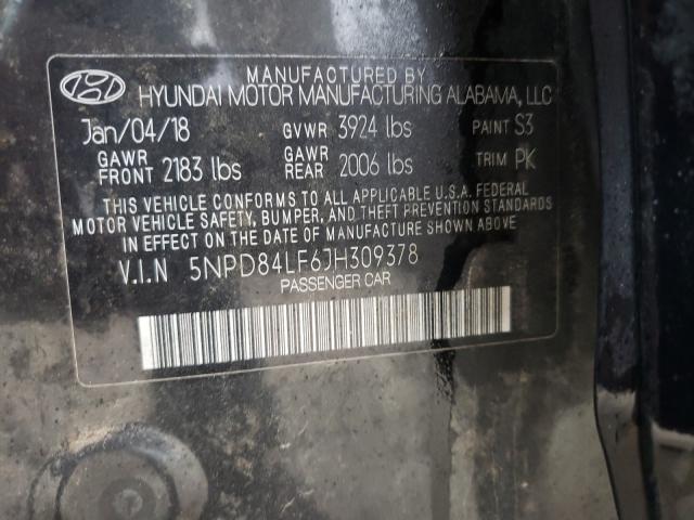 Photo 9 VIN: 5NPD84LF6JH309378 - HYUNDAI ELANTRA SE 