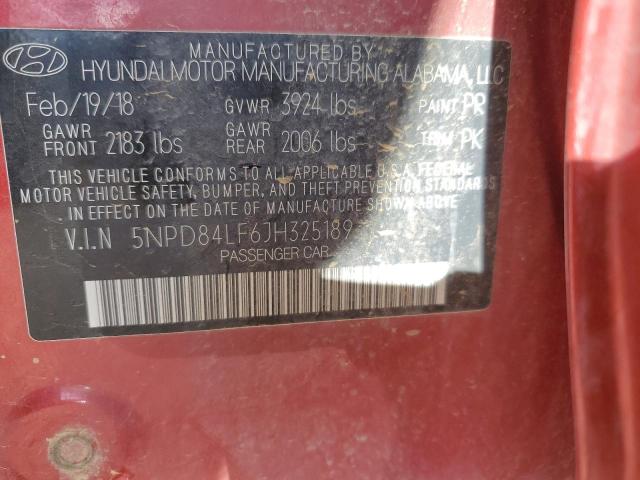 Photo 12 VIN: 5NPD84LF6JH325189 - HYUNDAI ELANTRA 