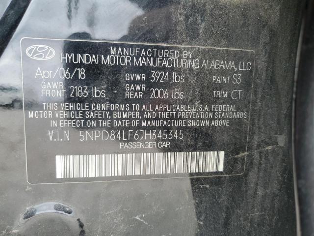 Photo 12 VIN: 5NPD84LF6JH345345 - HYUNDAI ELANTRA 