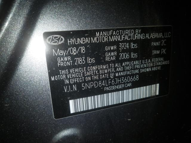 Photo 9 VIN: 5NPD84LF6JH360668 - HYUNDAI ELANTRA SE 