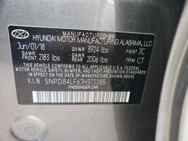 Photo 9 VIN: 5NPD84LF6JH372285 - HYUNDAI ELANTRA SE 