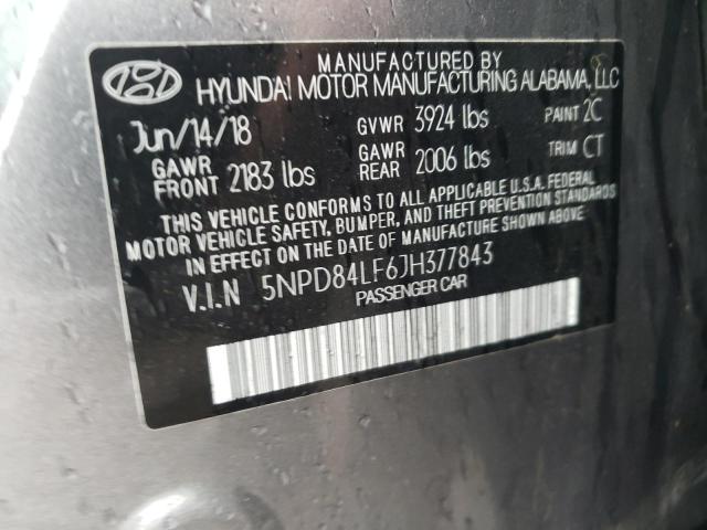 Photo 11 VIN: 5NPD84LF6JH377843 - HYUNDAI ELANTRA SE 