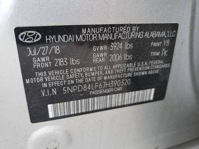 Photo 12 VIN: 5NPD84LF6JH390320 - HYUNDAI ELANTRA SE 