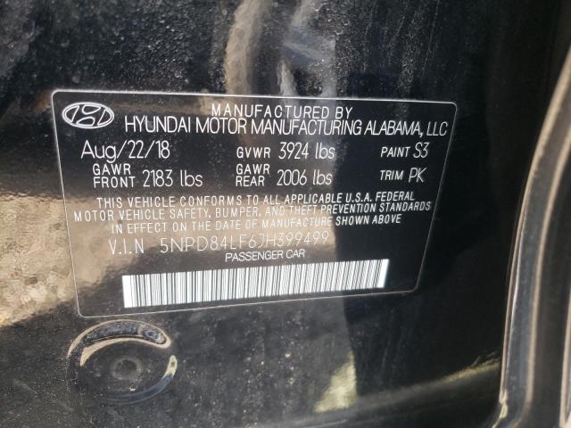 Photo 9 VIN: 5NPD84LF6JH399499 - HYUNDAI ELANTRA SE 