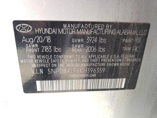 Photo 9 VIN: 5NPD84LF6KH396359 - HYUNDAI ELANTRA SE 