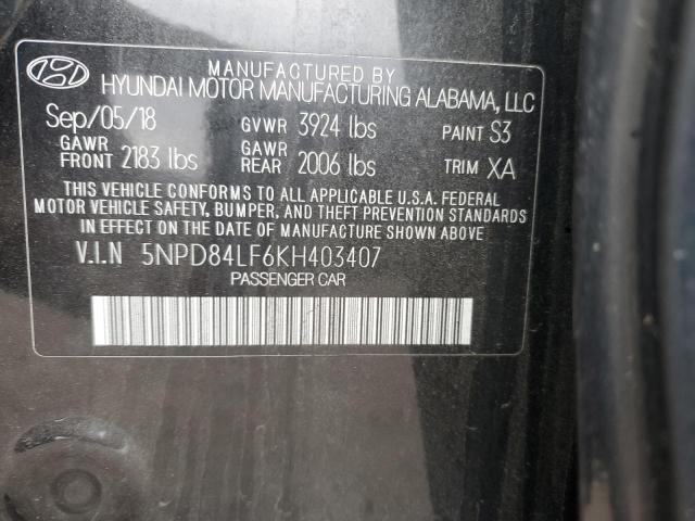 Photo 11 VIN: 5NPD84LF6KH403407 - HYUNDAI ELANTRA SE 