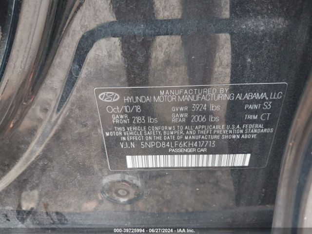 Photo 8 VIN: 5NPD84LF6KH417713 - HYUNDAI ELANTRA 