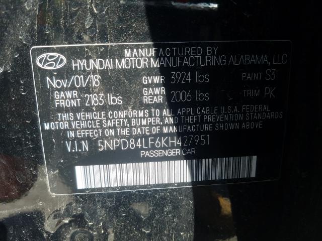 Photo 9 VIN: 5NPD84LF6KH427951 - HYUNDAI ELANTRA SE 