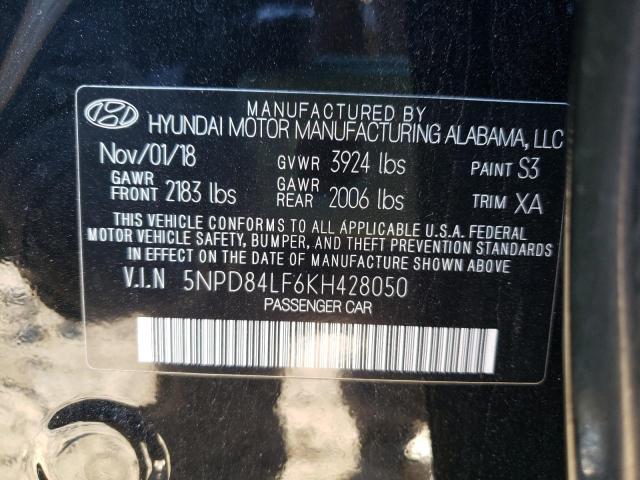 Photo 9 VIN: 5NPD84LF6KH428050 - HYUNDAI ELANTRA SE 