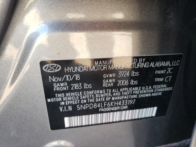 Photo 9 VIN: 5NPD84LF6KH433197 - HYUNDAI ELANTRA SE 