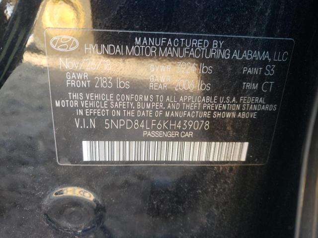 Photo 9 VIN: 5NPD84LF6KH439078 - HYUNDAI ELANTRA SE 