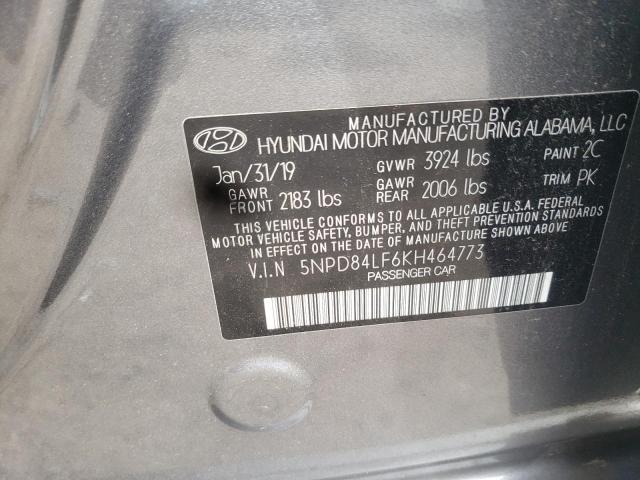 Photo 11 VIN: 5NPD84LF6KH464773 - HYUNDAI ELANTRA 