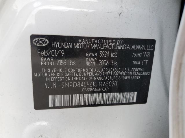 Photo 11 VIN: 5NPD84LF6KH465020 - HYUNDAI ELANTRA 