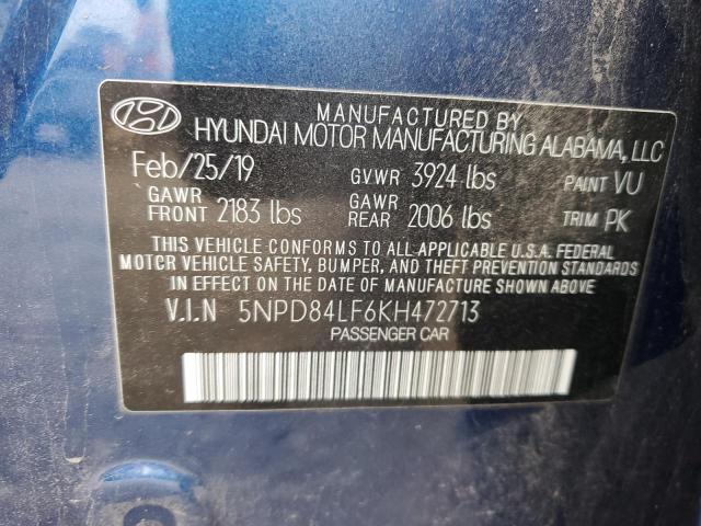 Photo 11 VIN: 5NPD84LF6KH472713 - HYUNDAI ELANTRA 