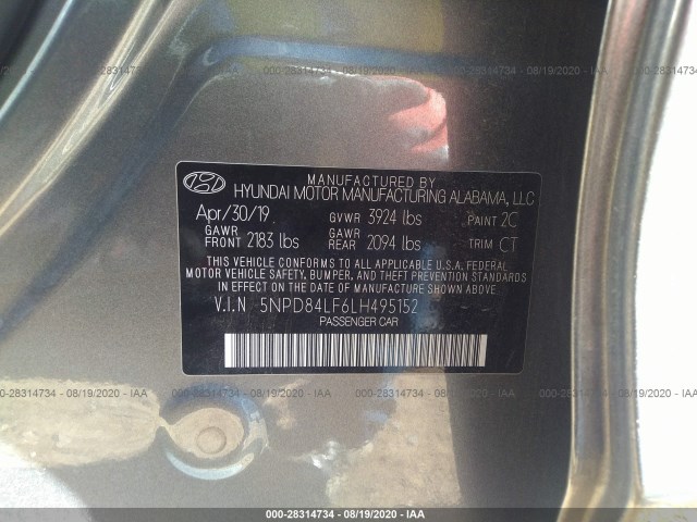 Photo 8 VIN: 5NPD84LF6LH495152 - HYUNDAI ELANTRA 