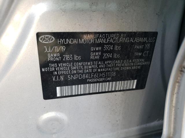 Photo 11 VIN: 5NPD84LF6LH511138 - HYUNDAI ELANTRA SE 