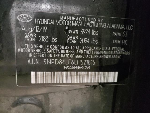 Photo 12 VIN: 5NPD84LF6LH521815 - HYUNDAI ELANTRA SE 