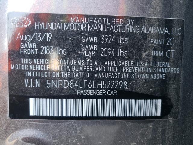 Photo 9 VIN: 5NPD84LF6LH522298 - HYUNDAI ELANTRA SE 