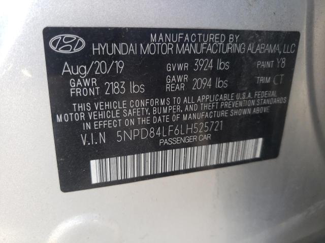 Photo 9 VIN: 5NPD84LF6LH525721 - HYUNDAI ELANTRA SE 