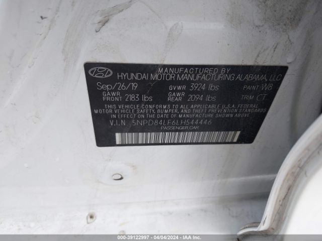 Photo 8 VIN: 5NPD84LF6LH544446 - HYUNDAI ELANTRA 