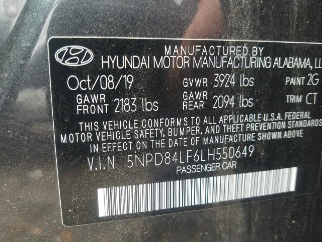 Photo 9 VIN: 5NPD84LF6LH550649 - HYUNDAI ELANTRA SE 