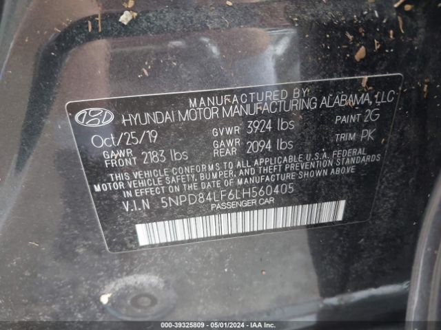 Photo 8 VIN: 5NPD84LF6LH560405 - HYUNDAI ELANTRA 