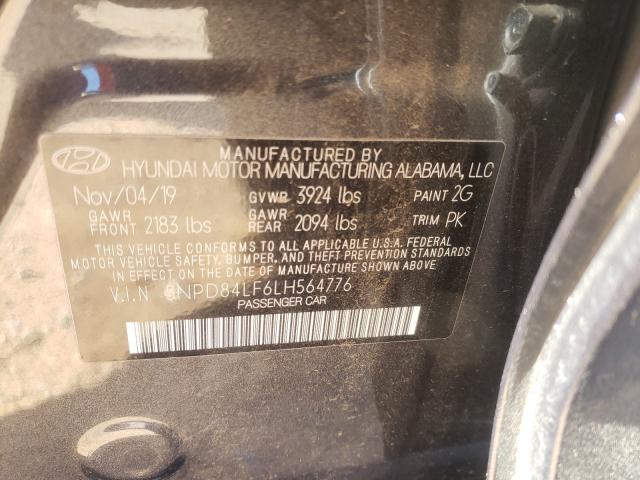 Photo 9 VIN: 5NPD84LF6LH564776 - HYUNDAI ELANTRA SE 