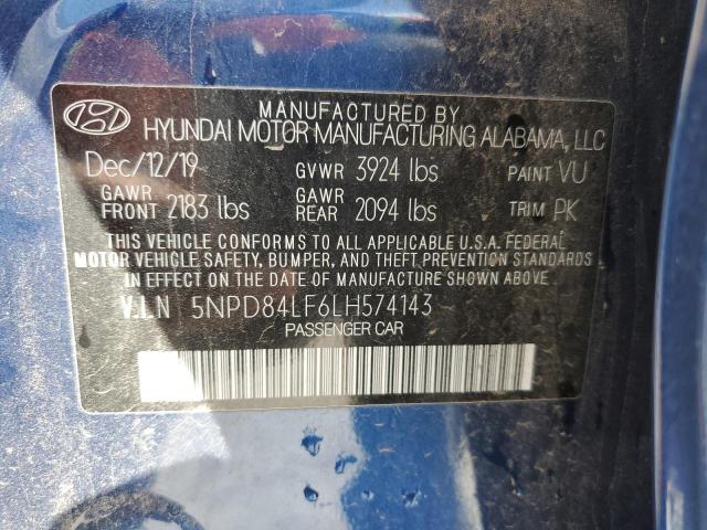 Photo 11 VIN: 5NPD84LF6LH574143 - HYUNDAI ELANTRA SE 