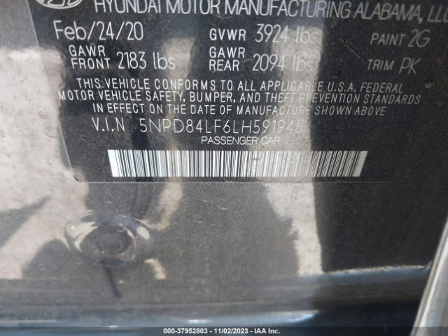 Photo 8 VIN: 5NPD84LF6LH591945 - HYUNDAI ELANTRA 