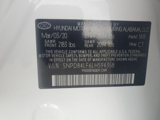 Photo 12 VIN: 5NPD84LF6LH594358 - HYUNDAI ELANTRA SE 