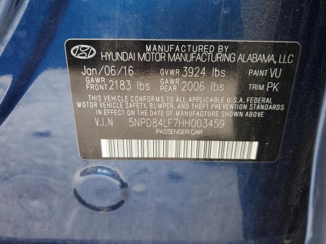 Photo 12 VIN: 5NPD84LF7HH003459 - HYUNDAI ELANTRA SE 