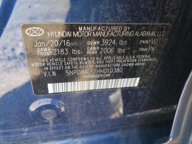 Photo 11 VIN: 5NPD84LF7HH010380 - HYUNDAI ELANTRA 